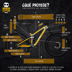 PROTECTOR DE CUADRO BICICLETA UNIVERSAL DE ALTO IMPACTO D11.N