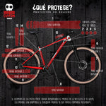 Protector De Cuadro Bicicleta Color Fondo Transparente D1.T